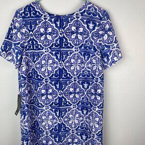 NWT The Limited Blue, Lavender and white dress size L